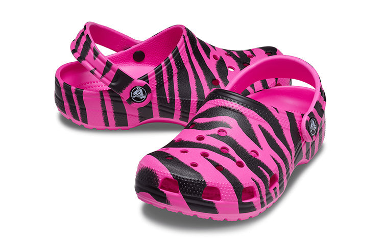 (GS) Crocs Classic Out of This World Clogs 'Electric Pink Black' 206739-6QS