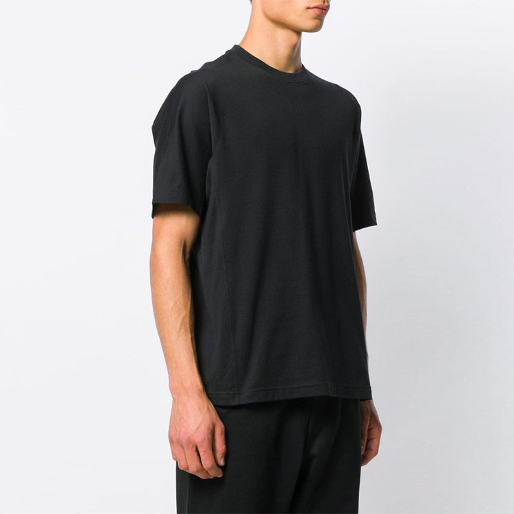 Y-3 Back Printing Casual Short Sleeve Unisex Black FJ0365