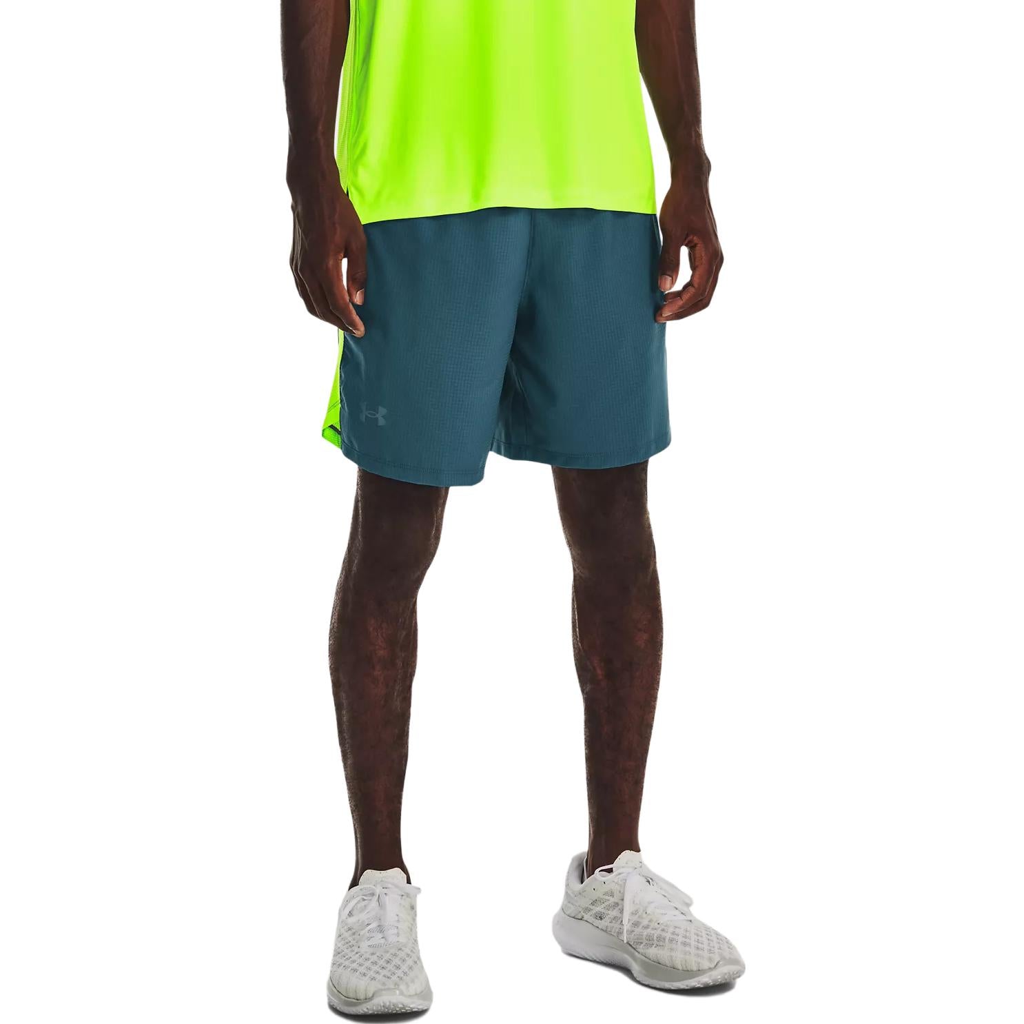 Under Armour Launch 7'' Graphic Shorts 'Green' 1376583-414