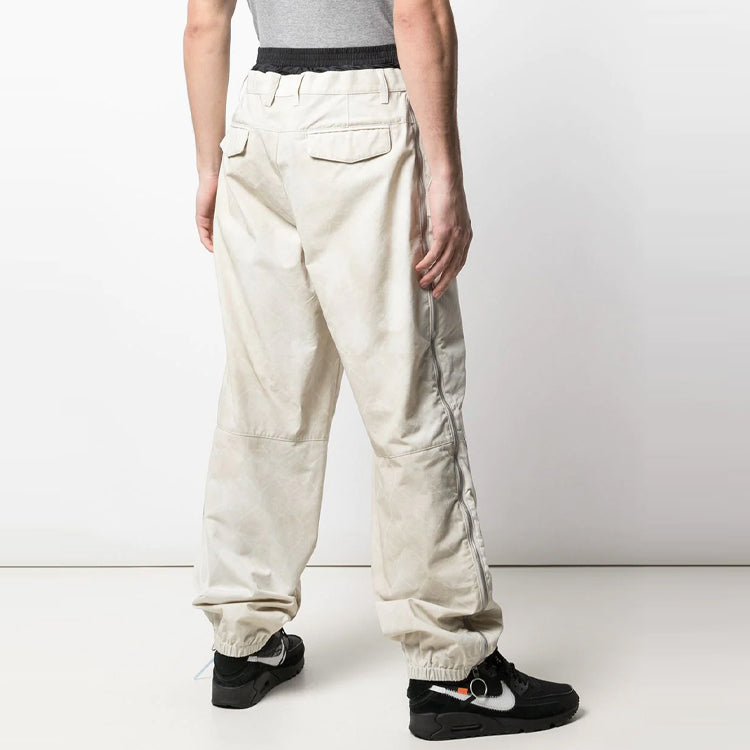 Men's Off-White Casual Long Pants/Trousers Loose Fit Beige OMCA126S20H900200600
