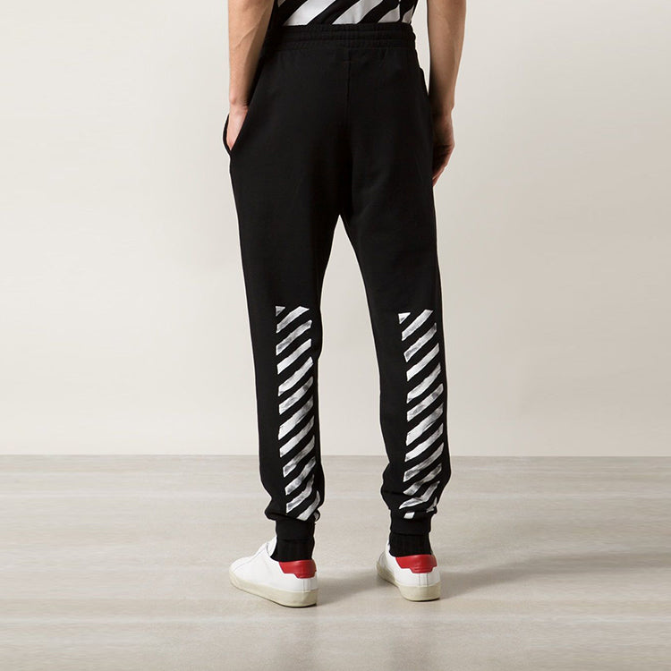 Off-White Casual Long Pants/Trousers Unisex Black CM30000205