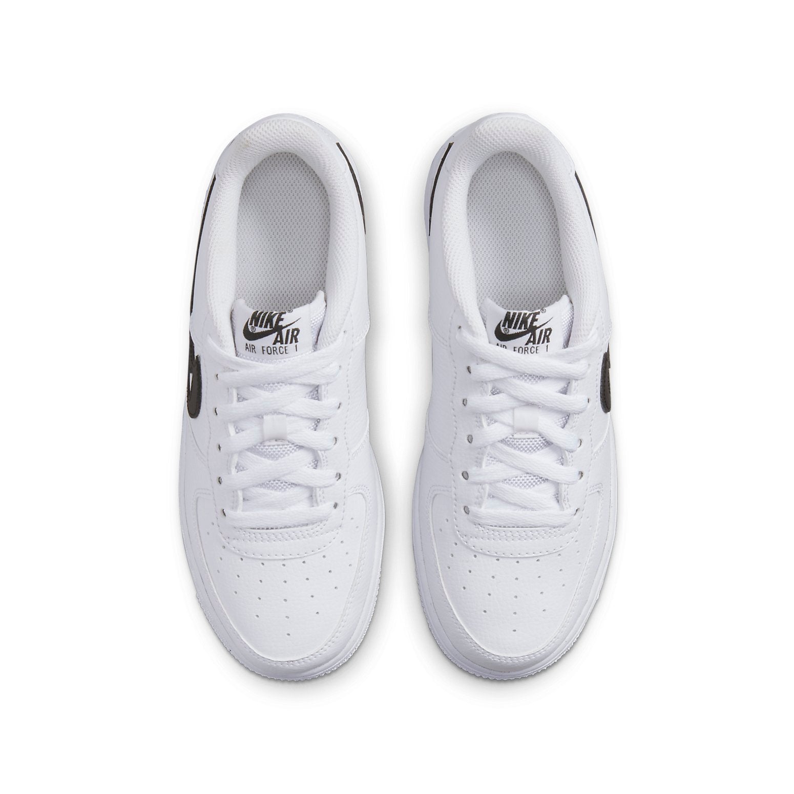 (GS) Nike Air Force 1 '07 'Cut Out Swoosh - White Black' DR7889-100