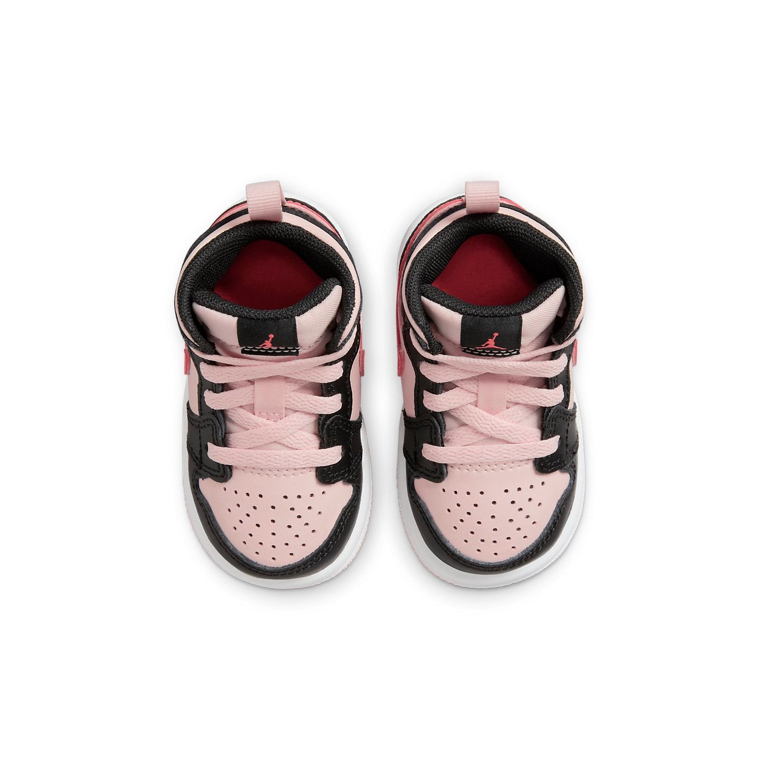 (TD) Air Jordan 1 Mid 'Black Pink Crimson' 640735-604