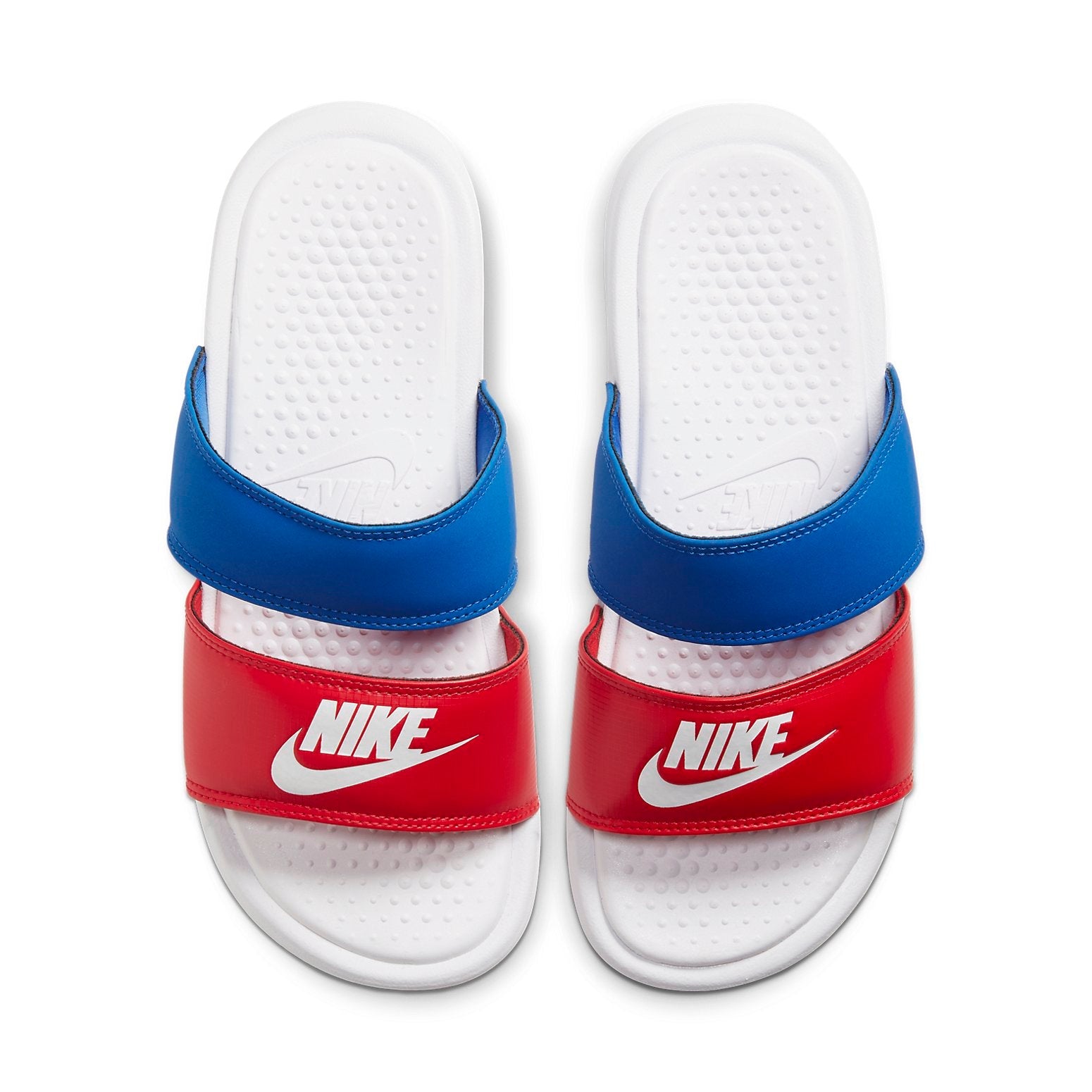 (WMNS) Nike Benassi Duo Ultra Slide 'University Red Game Royal' 819717-110