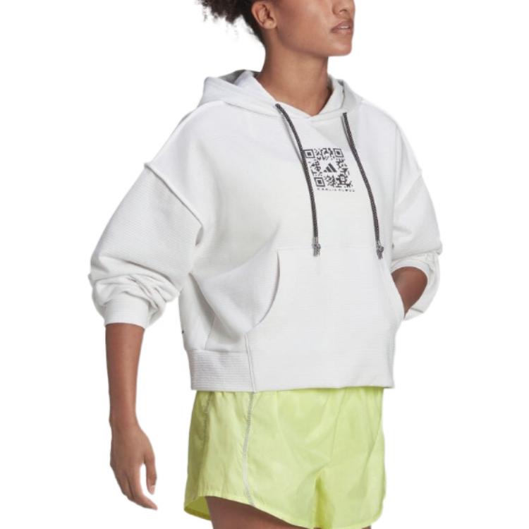 (WMNS) adidas x Karlie Kloss Hoodie 'White' HB1448