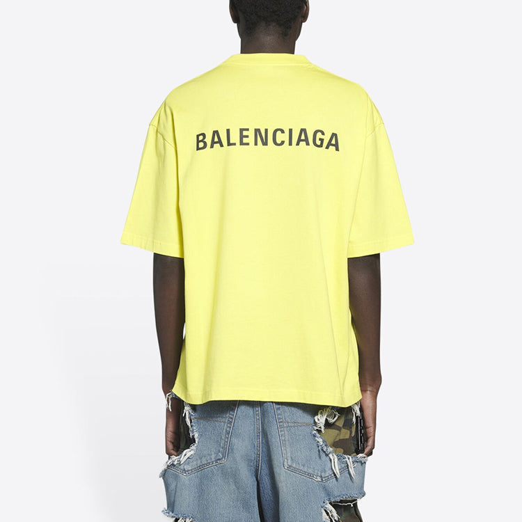 Balenciaga Medium Fit T-Shirt 'Yellow' 612966TIVG57440