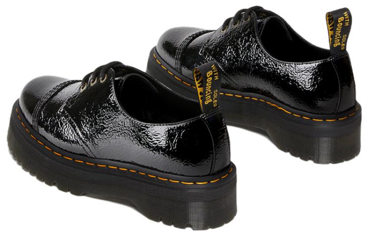 Dr. Martens 1461 Distressed Patent Leather Platform Shoes 'Black' 27716001
