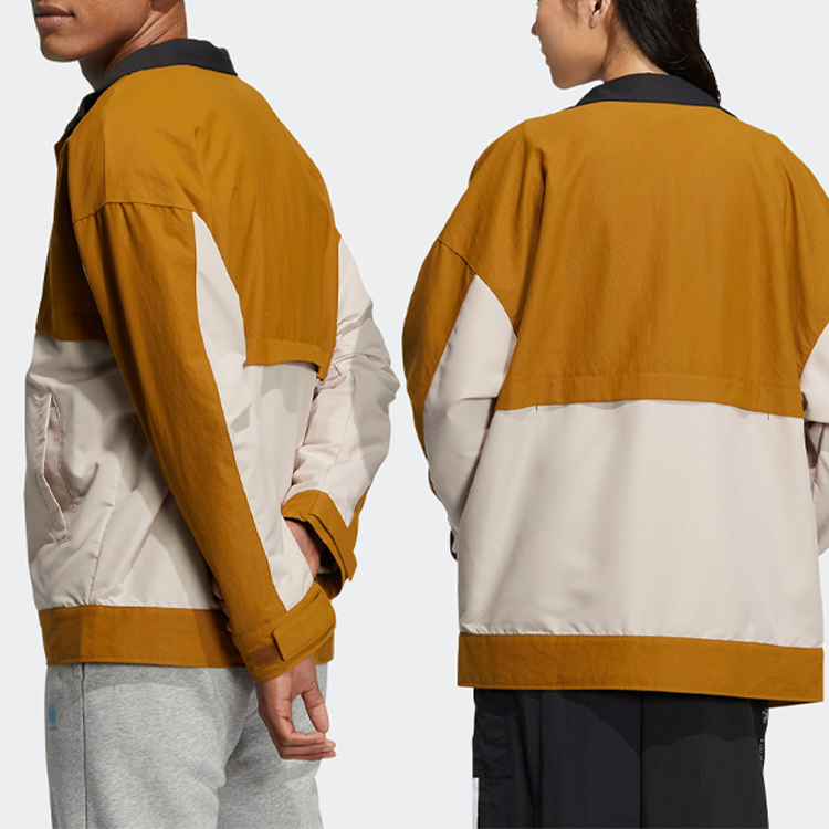adidas VBE Windbreaker Jackets 'Brown White' IA6779