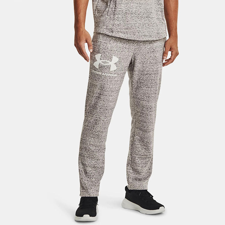 Under Armour Rival Terry Logo Fleece Sweatpants 'Grey' 1361644-112