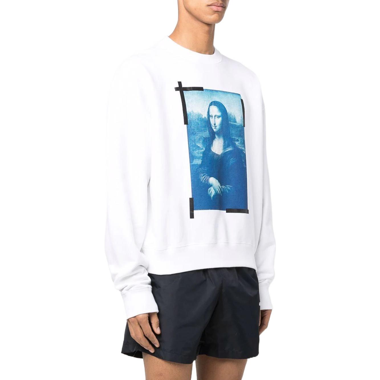 Men's Off-White Elizabeth Printing Long Sleeves White OMBA058C99FLE0030145