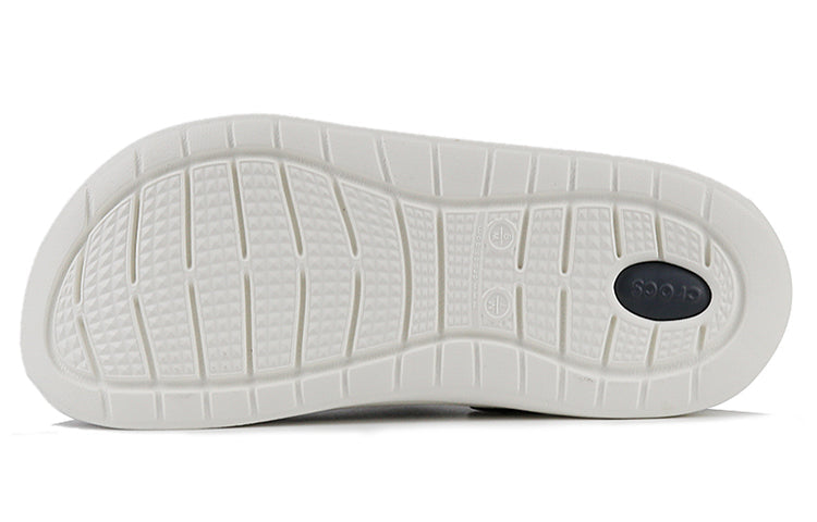 Crocs LiteRide LOGO Crocs Hollow Out Unisex Black Sandals 'Black White' 205893-066