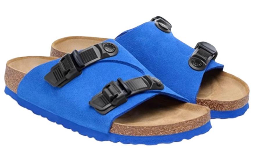 (WMNS) Birkenstock Zrich Tech Suede Leather Narrow Fit Sandals 'Blue' 1026816