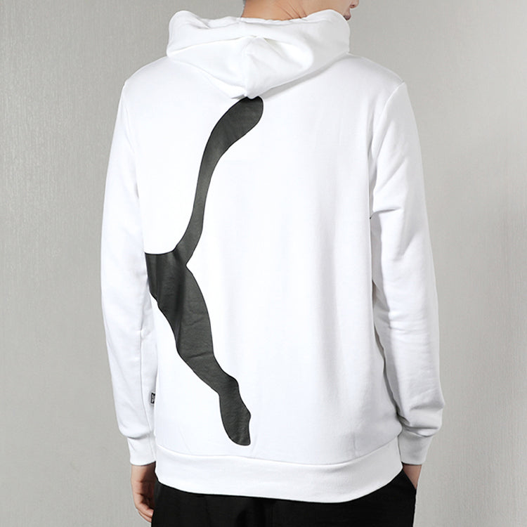 PUMA Knit Casual hooded Long Sleeves Pullover White 580566-02
