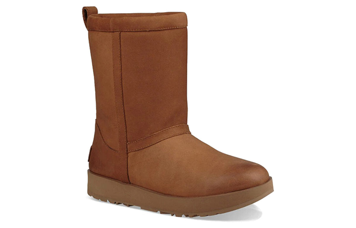 (WMNS) UGG Classic Short Leather 'Chestnut' 1017509-CHE