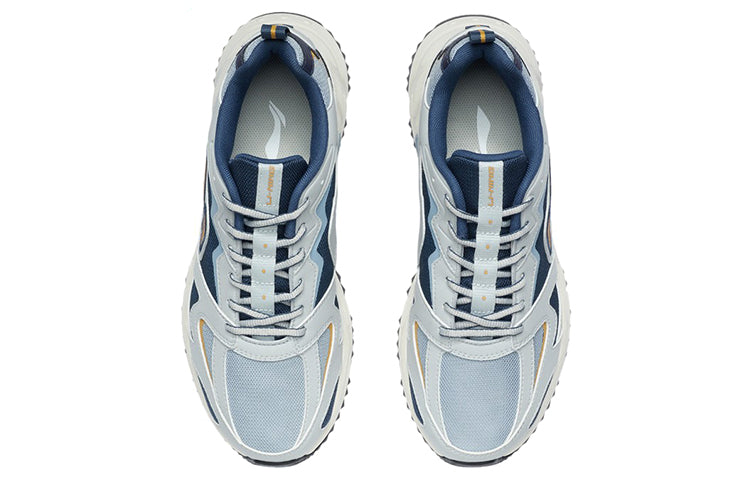 Li-Ning Retro Running Shoes 'Grey Blue' ARLQ001-8