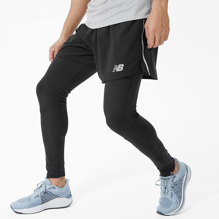 New Balance Impact Run 5 Inch Short Asia Sizing 'Black' AMS21268-BK