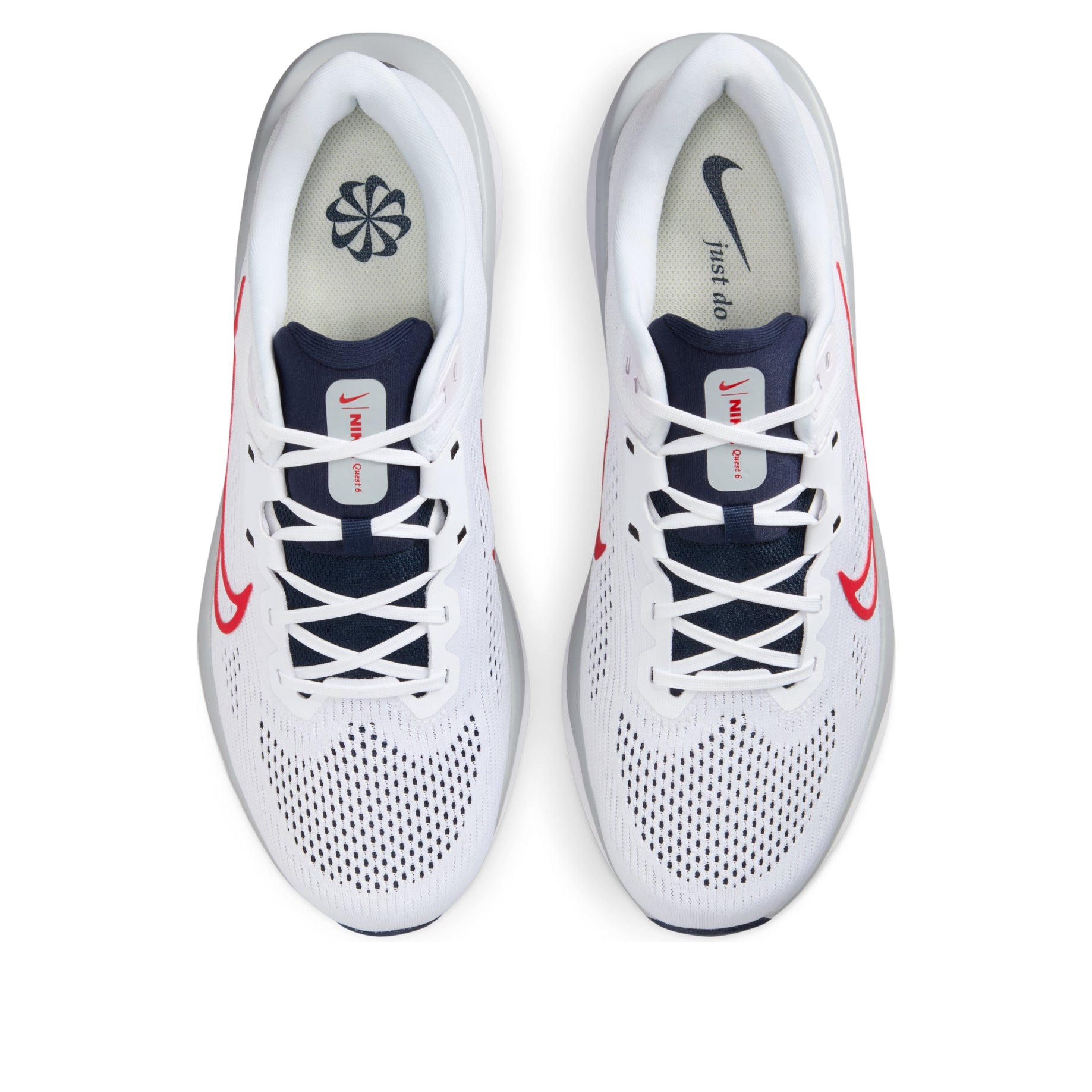 Nike Quest 6 'White University Red Obsidian' FD6033-107