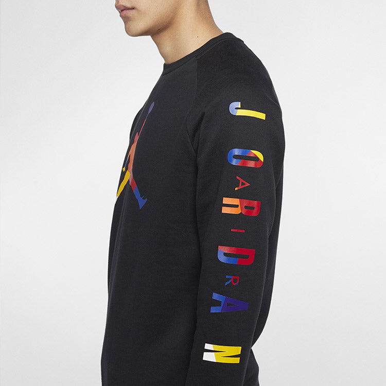 Air Jordan Men's Sports Sweatshirt Long Sleeve 'Black' CQ7593-010