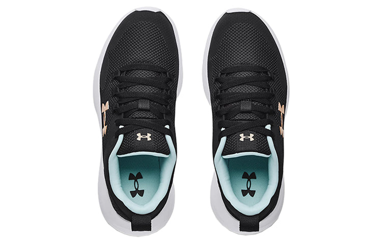 (WMNS) Under Armour Essential 'Black Fuse Teal' 3022955-004