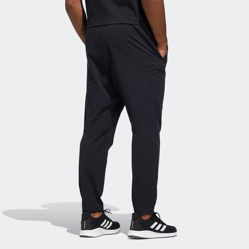 Men's adidas Th Strech Wvpt Solid Color Casual Sports Pants/Trousers/Joggers Black HE9890
