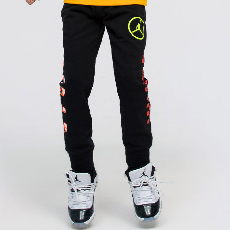 (GS) Air Jordan Drawstring Track & Sweat Pants 'Black' DJ3927-010