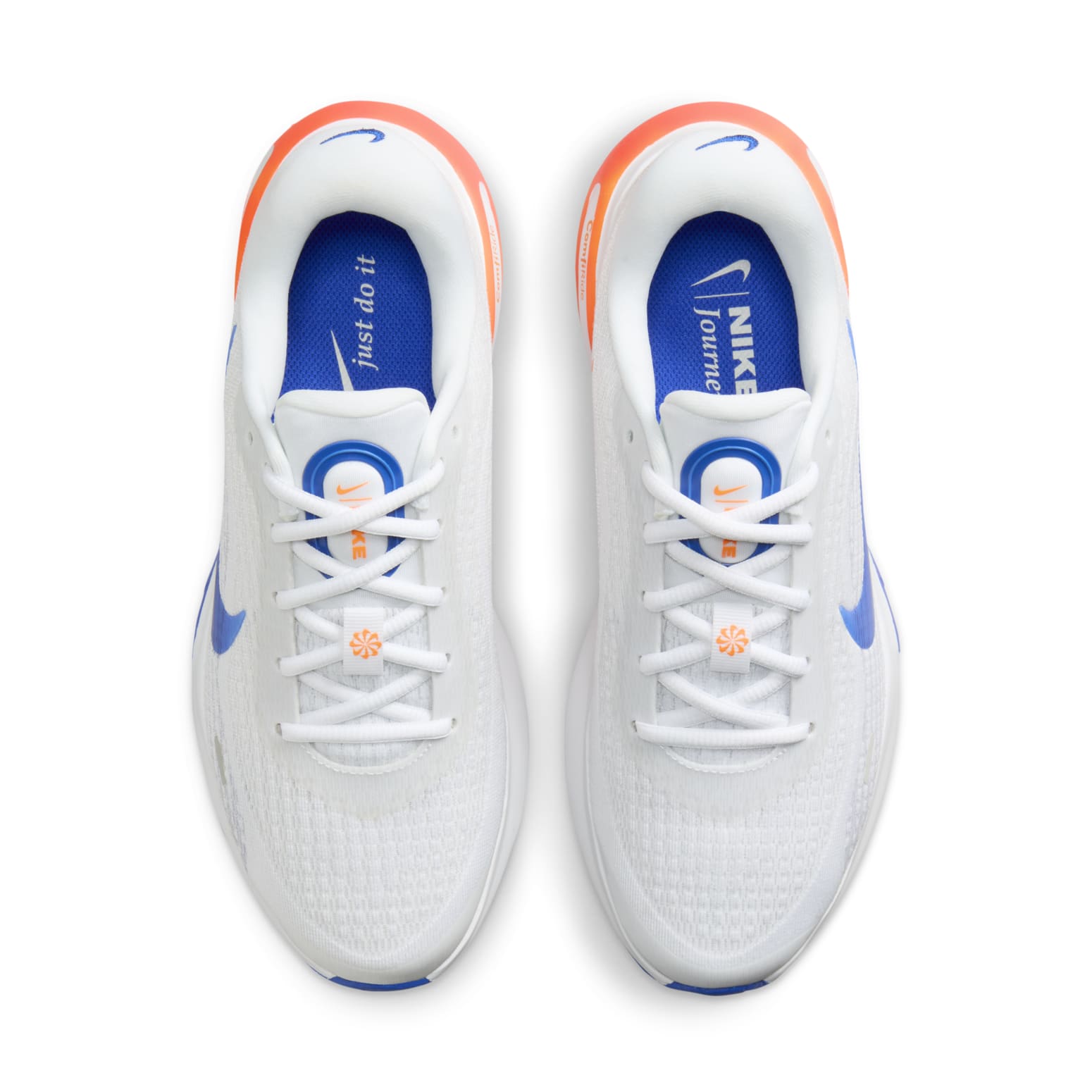 (WMNS) Nike Journey Run 'White Racer Blue Orange' HQ4218-100