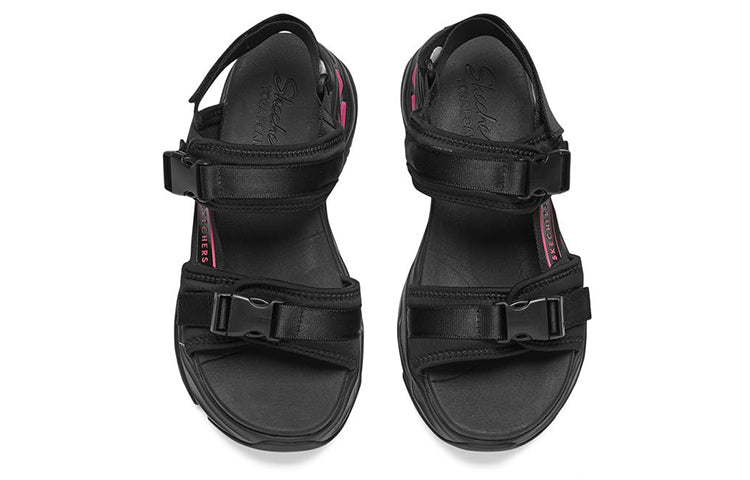 (WMNS) Skechers D'lites 4.0 Sandals 'Black Pink' 119385-BBK