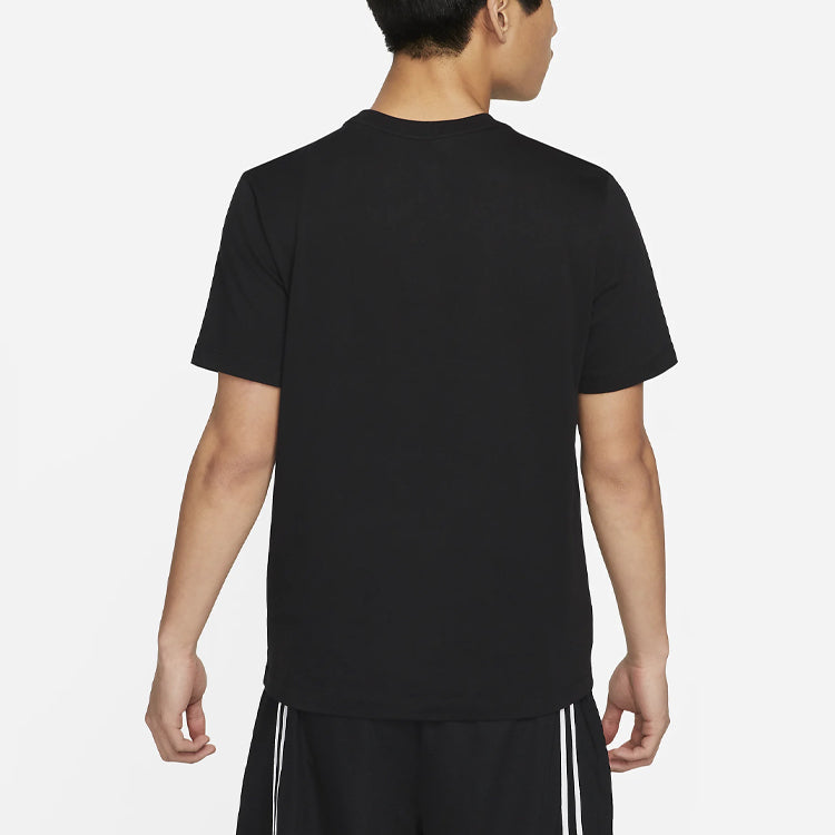 Nike Just Do It Casual Sports Breathable Basketball Short Sleeve Black DN3039-010