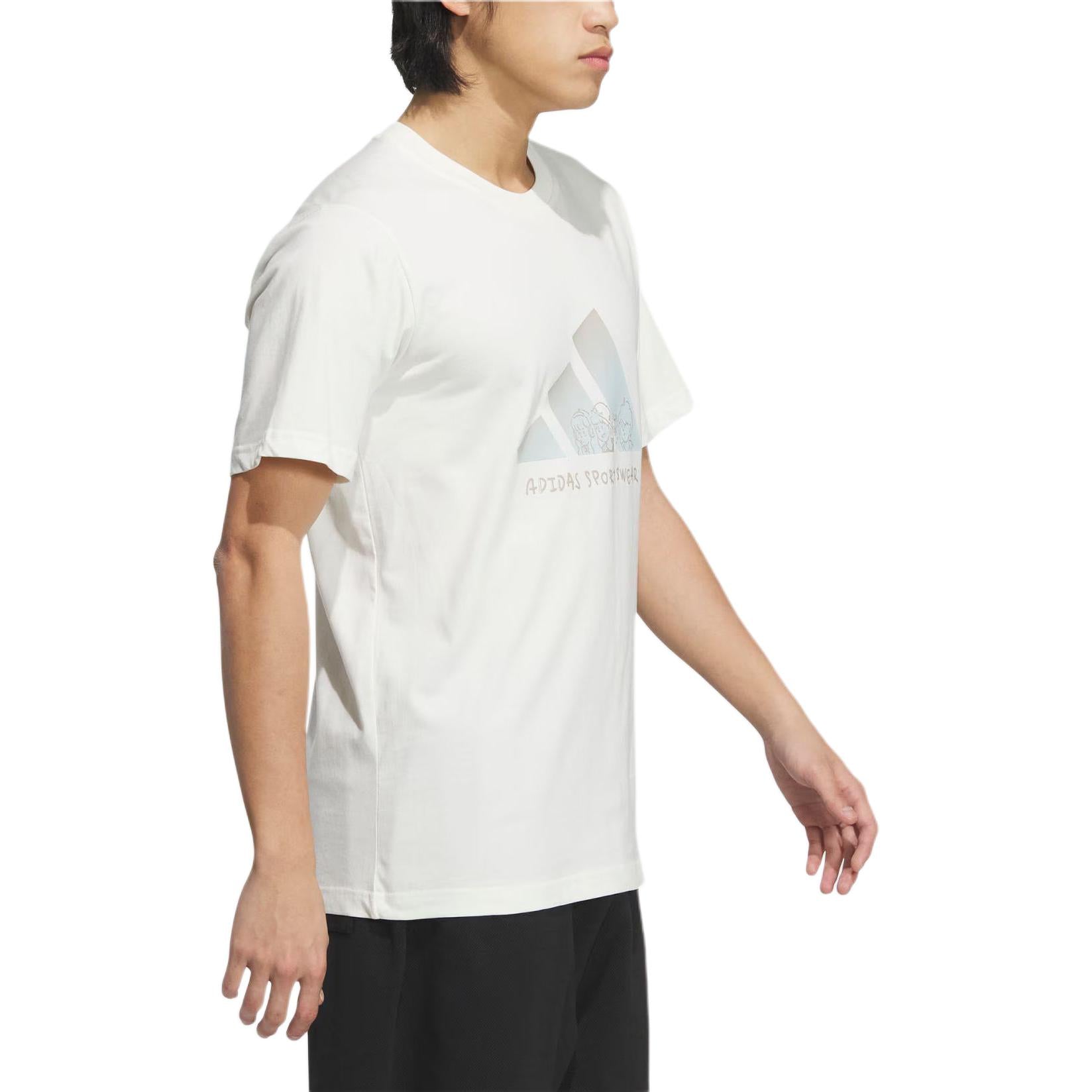 adidas Graphic T-Shirt Asia Sizing 'White' JP4584