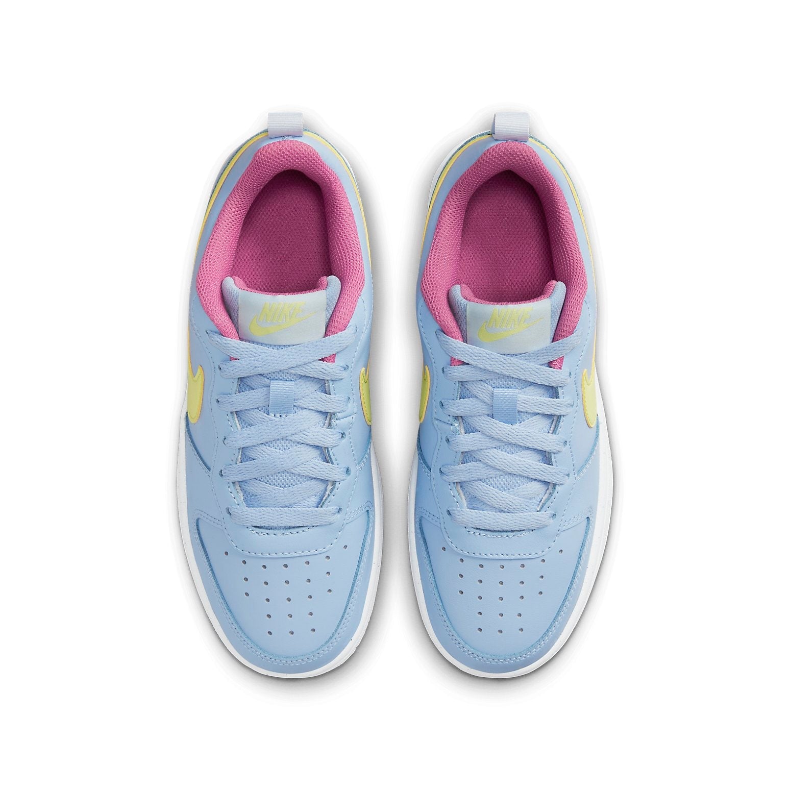 (GS) Nike Court Borough Low 2 'Cobalt Bliss Light Lemon Twist' BQ5448-405