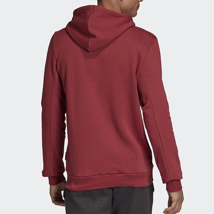 Men's adidas Hooded Pullover Long Sleeves Red FT8414