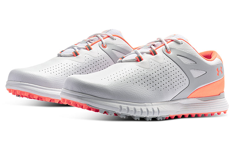 (WMNS) Under Armour Charged Breathe Spikeless 'White Halo Grey' 3023733-101