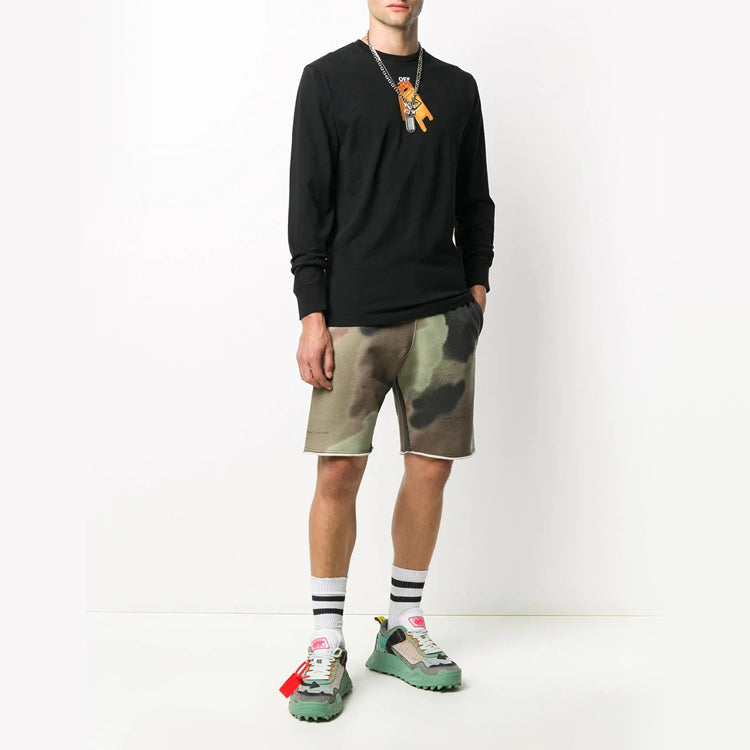 Off-White Skeleton Printing Long Sleeves Black OMAB001F20FAB0011010
