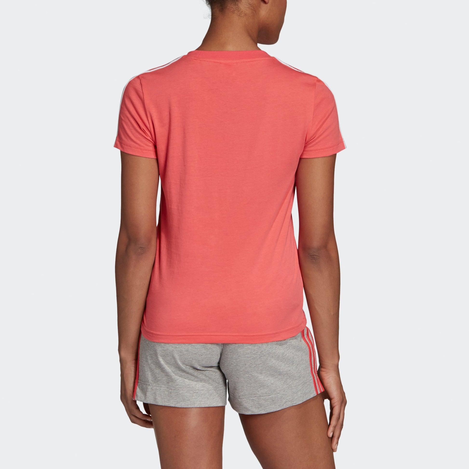 (WMNS) adidas Essentials 3-Stripes Slim T-Shirt Asia Sizing 'Pink' DU0634