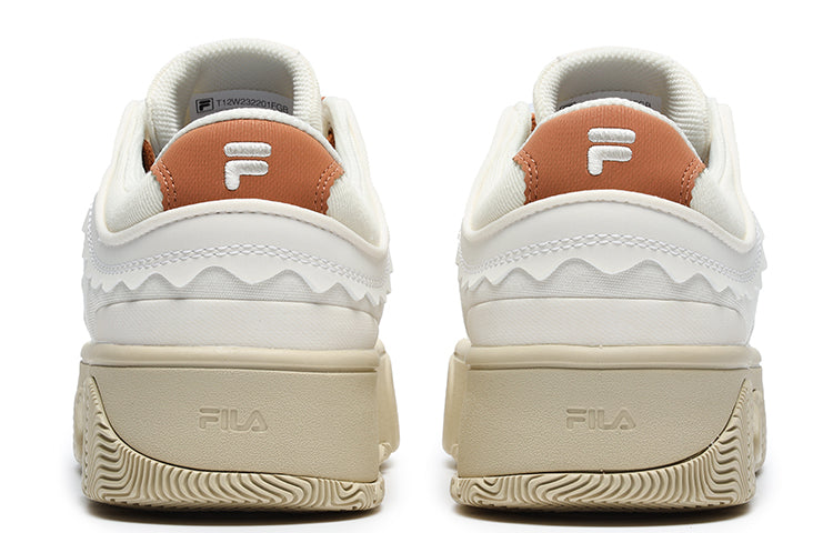 (WMNS) FILA FUSION Stack Skate Shoes 'White Orange' T12W232201FGB