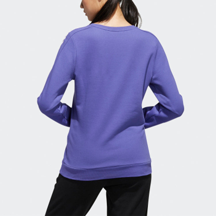 (WMNS) adidas neo Round-neck Sweatshirt Purple GD1635