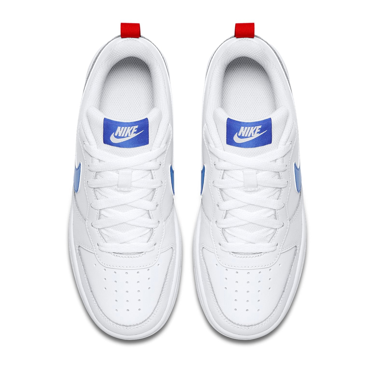 (GS) Nike Court Borough Low 2 'White Blue Red' BQ5448-109