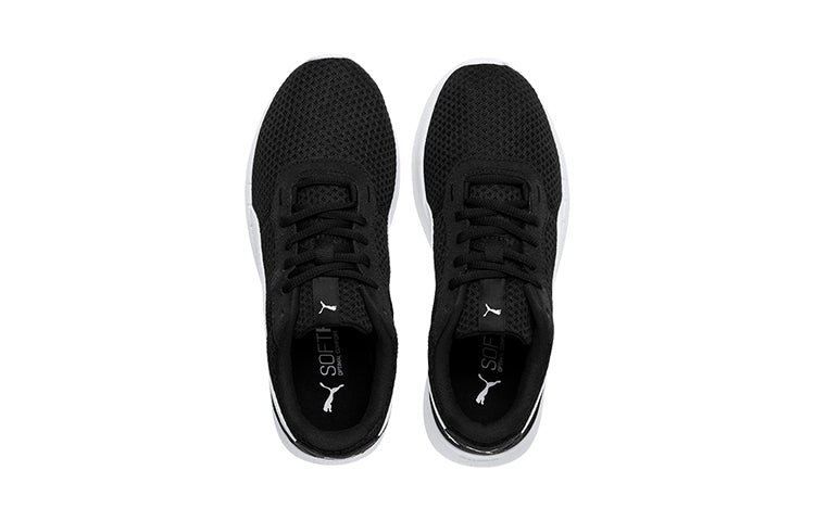 (GS) PUMA St Activate Low Top Running Shoes Black/White 369069-01