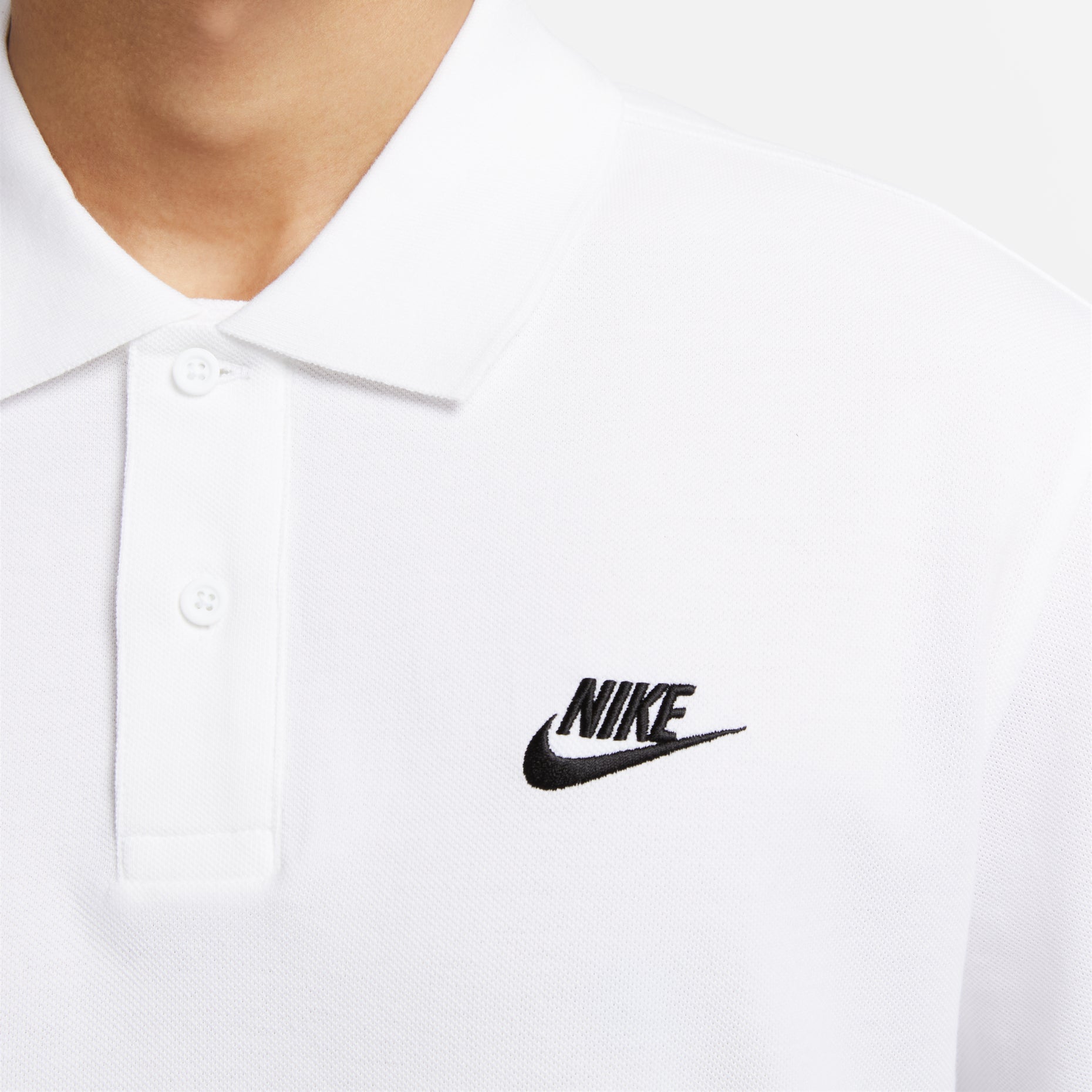 Nike Sportswear lapel Short Sleeve Polo Shirt White CJ4457-100
