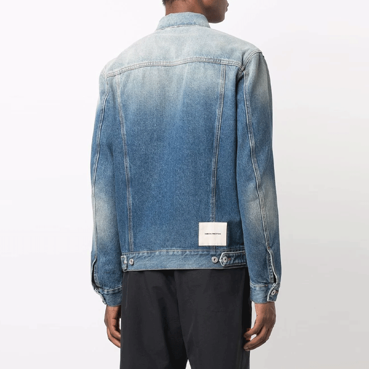 HERON PRESTON Denim Reg Jacket 'Vintage Blue' HMYE008F21DEN0024000