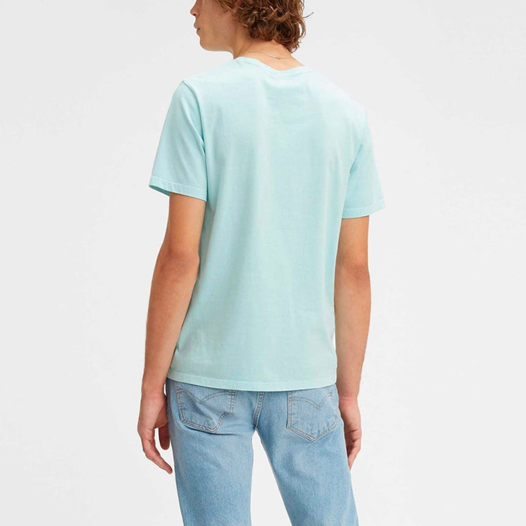 Men's Levis Pure Cotton Round Neck Short Sleeve Blue 17164-0012