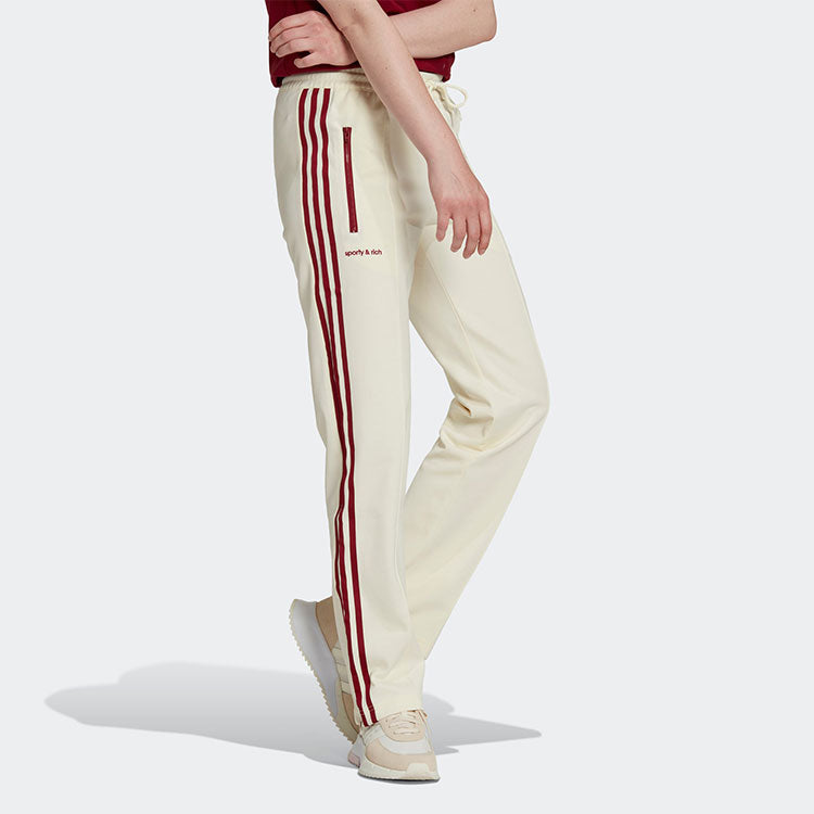 (WMNS) adidas x Sporty & Rich Track Pants 'Beige' IB2155