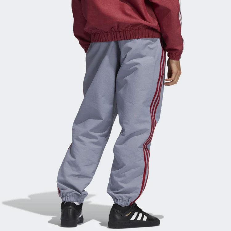 Men's adidas originals Retro Contrasting Colors Stripe Sports Pants/Trousers/Joggers Gray GR8763