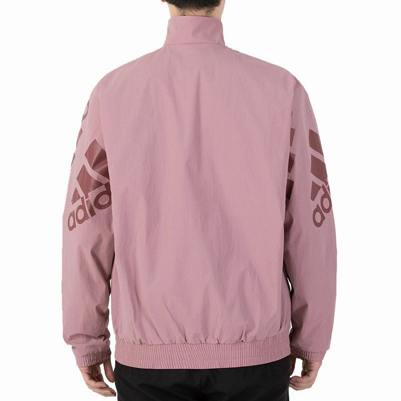 adidas Large Logo Sports Training Jacket Pink HE7459