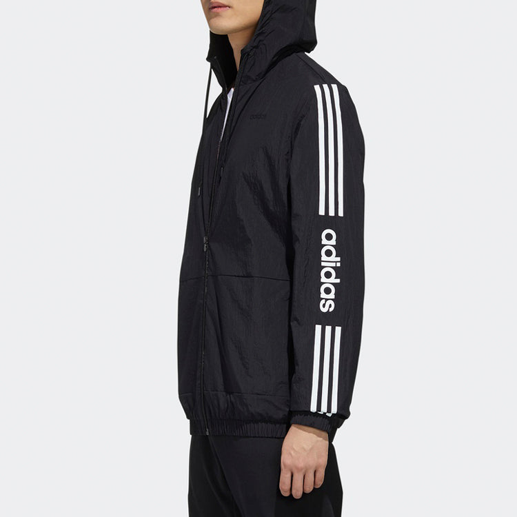 adidas neo Sports Loose Hooded Jacket Black FP7394