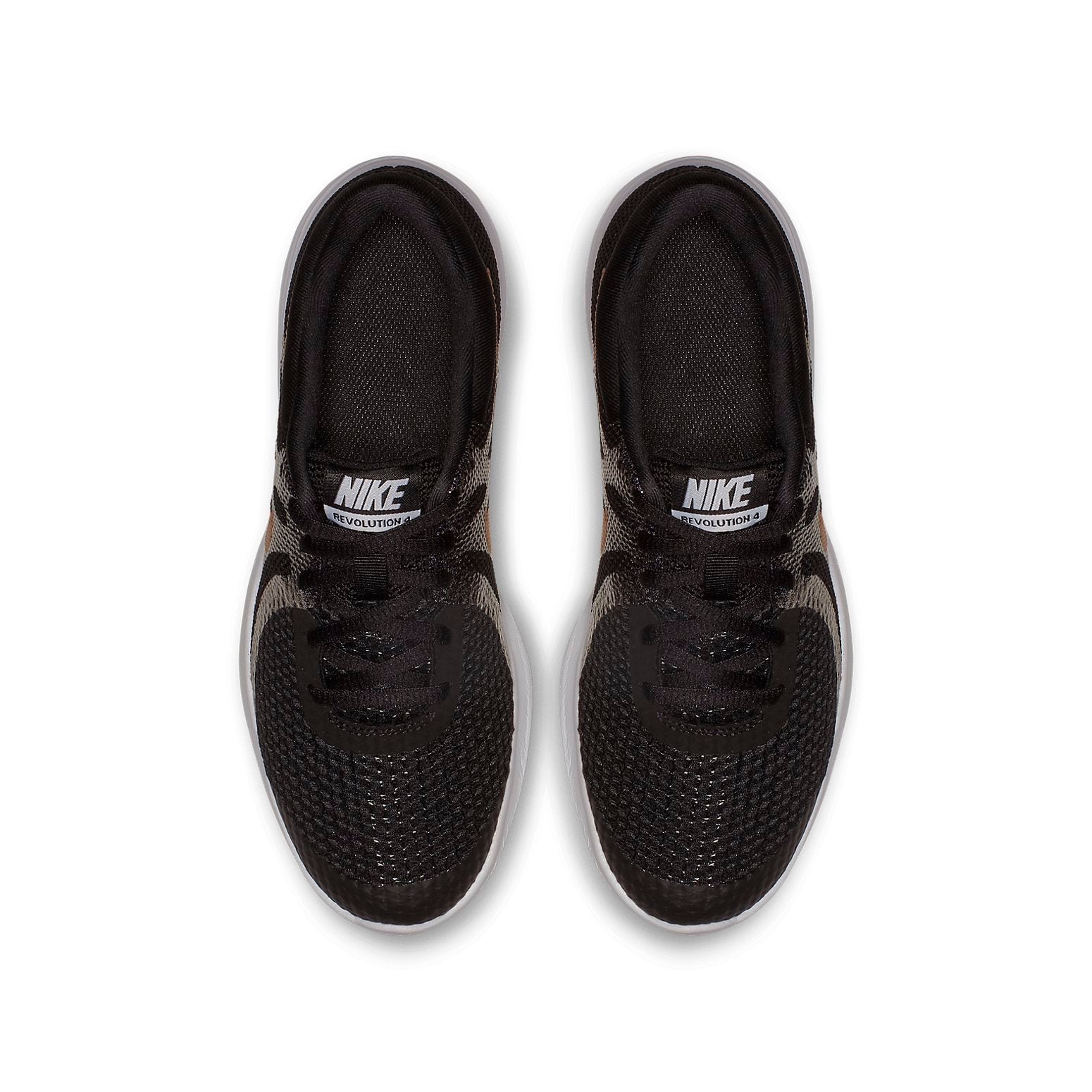 (GS) Nike Revolution 4 Shield 'Black Metallic Gold' AV4484-001