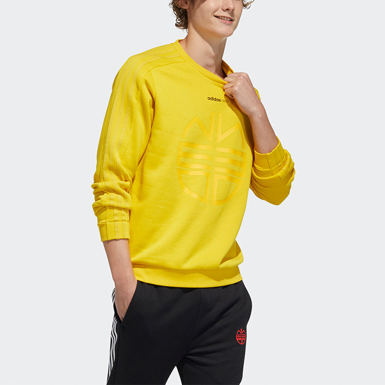 adidas neo M Ssfv1 Sweat Casual Round Neck Pullover Sports Yellow H52975