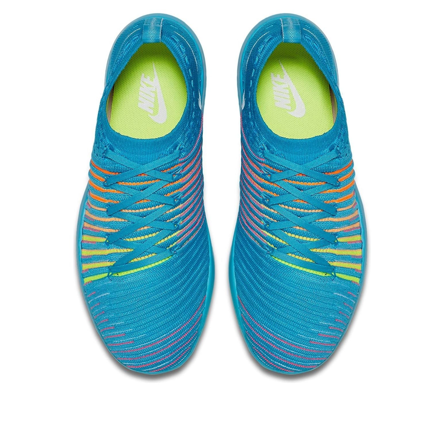 (WMNS) Nike Free Transform Flyknit 'Gamma Blue Total Orange' 833410-400