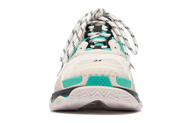 (WMNS) Balenciaga Triple S 'White Green' 2019 524039W09OH3005