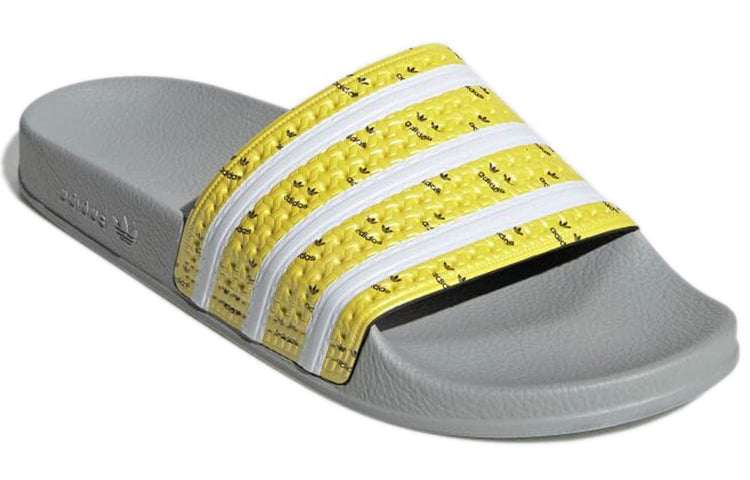 adidas Adilette 'Grey Bright Yellow Grey' GY1336